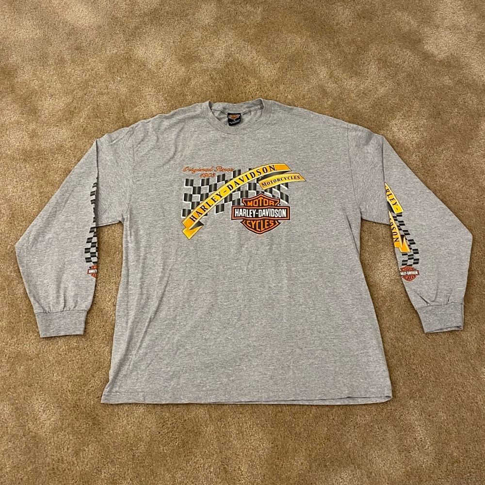 Vintage Harley Davidson of New Orleans French quarter Louisiana long sleeve XL